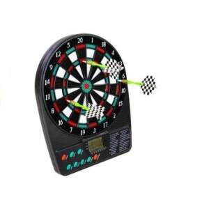 Electronic dartboard with digital display, LeanToys, 18 games, 3 darts, 2-8 players - Dartboard and Accessory