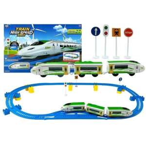 Set de șine de cale ferate LeanToys MCT 5151 pentru copii, 257 cm, alimentat cu baterii, include tren, șine și accesorii - Tren, element feroviar, autostradă