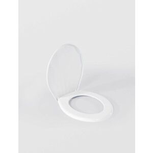 White plastic toilet seat 45x37 cm - Sterk
