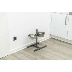 Trixie Rozsdamentes Acél Lassú Etetéshez Tálállvány Kutyáknak, 2 tál - Evéslassító kisállat tál