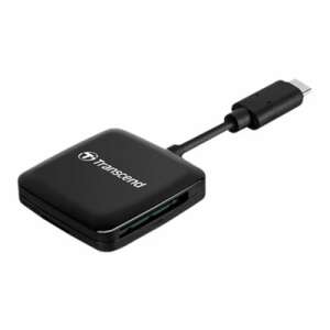 Transcend RDC3 USB-C SD/microSD kártyaolvasó, fekete - Külső kártyaolvasó