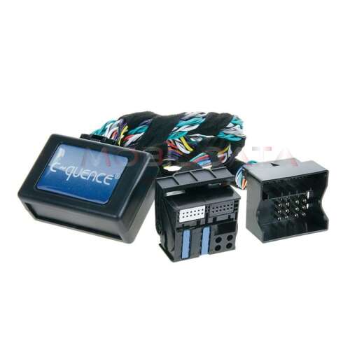 E-quence 42R-BM-005 kormánytávkapcsoló interface adapter tolatóradarhoz, kompatibilis BMW 1, 3, 5, 6 és 7 sorozattal