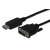 Assman DisplayPort - DVI-D átalakító kábel, 1 méter, fekete