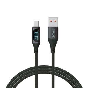 Savio CL-172 USB-A male - USB-C male 2.0 Data and Charging Cable (1m) (SAVIO CL-172) 105366589 - USB Cable