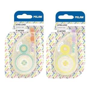 Taśma korekcyjna Milan Extra Long, 15 metrów, 5 mm x 15 m, taśma korekcyjna, korektor w rolce, korektor w piórze - Rolka do rozwiązywania problemów