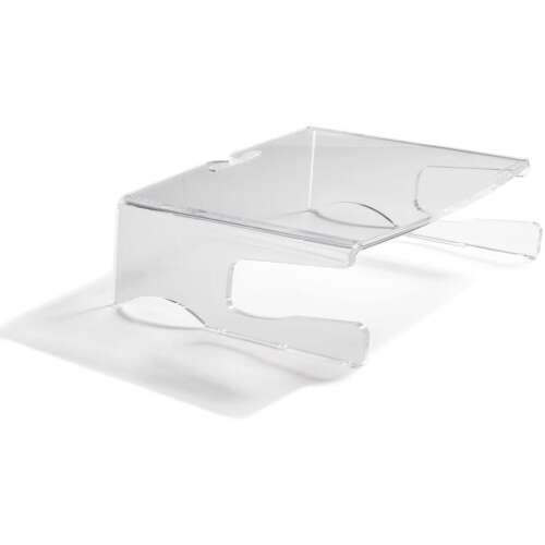 BakkerElkhuizen Q-riser 100 Laptopständer aus klarem Acryl, 30 Zoll