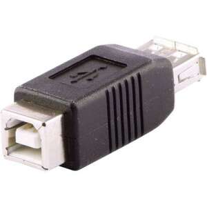 Adapter LINDY USB 2.0, Typ A na Typ B, czarny - Konwerter USB