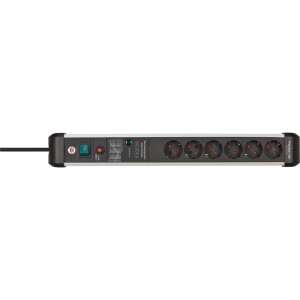 Преходник Brennenstuhl Premium-Protect-Line с 6 гнезда и 3-метров кабел - Дистрибутор