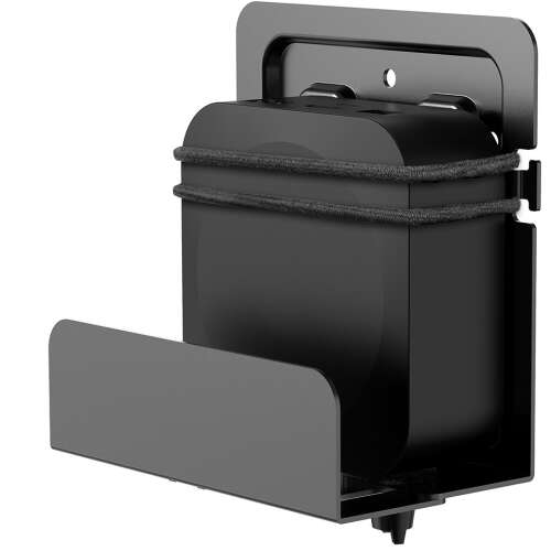 Suport de perete Neomounts AWL-450BL pentru playere media digitale, cu un player media montat