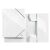 LEITZ "Wow" 15 mm cardboard A4 glossy white rubber folder 58172660