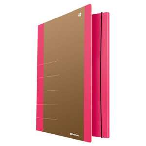 DONAU Life A4 elastic folder, pink, cardboard, with rubber band - Elastic folder
