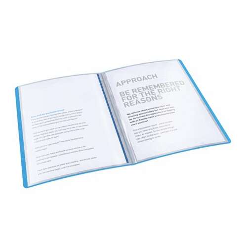 Esselte Vivida A4 bemutató mappa 20 zsebbel, kék