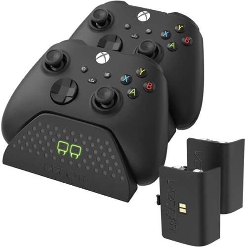Venom VS2881 Xbox Series X & S black dual charging station with 2 rechargeable batteries