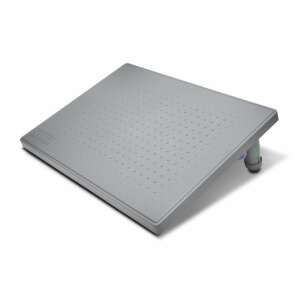 Kensington SoleMate adjustable footrest, gray, angled view - Footrest