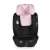Moni Start i-Size autósülés fekete és rózsaszín színben, elülső nézet