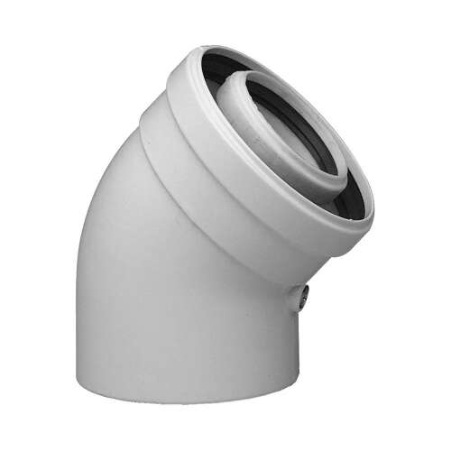 BAXI PP/s 45° könyök 80/125 mm füstgáz elvezetéshez - Kazán kiegészítő
