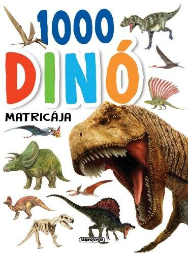 1000 Dinó matricája - fehér