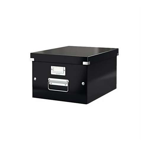 LEITZ Click&Store A4 lakkfényű fekete Irattároló doboz