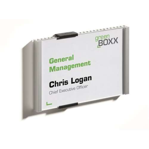 DURABLE "INFO SIGN" 149x105,5 mm silver information sign, office nameplate, door sign, wall sign, name tag, office supplies