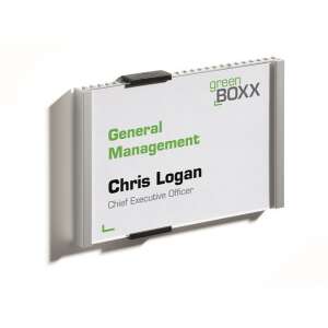 DURABLE "INFO SIGN" 149x105,5 mm srebrna tablica informacyjna, tabliczka na drzwi, tabliczka na ścianę, tabliczka z nazwiskiem, artykuły biurowe - Tablica informacyjna