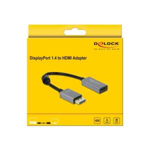 DELOCK Active DisplayPort 1.4 to HDMI Adapter 4K 60Hz HDR 58229426 