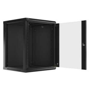 Lanberg 19" 15U Falra szerelhető Rackszekrény Black