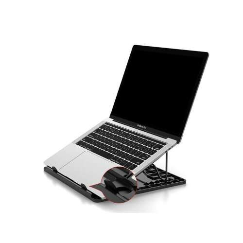 Conceptronic THANA03B laptop állvány, állítható magasság, ergonomikus kialakítás, fekete