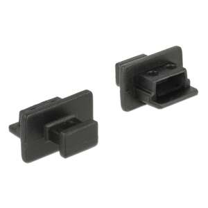 Delock Porvédo USB 2.0 Mini-B típusú kimenethez fogantyúval 10 db fekete