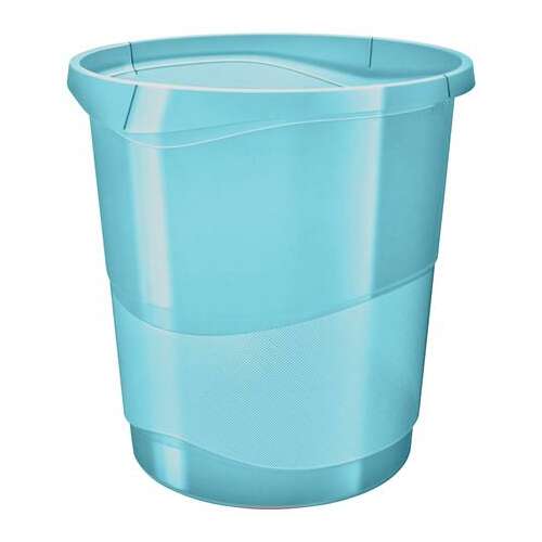 ESSELTE "Colour Ice" (14 Liter) Kunststoff transparent blau Papierkorb