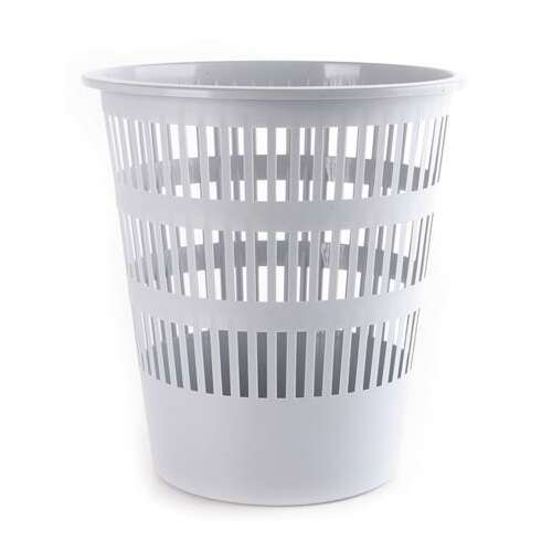 Donau 12 liter gray plastic trash can, 3 different colors