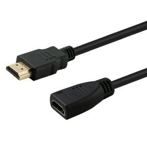 Elmak Savio HDMI Hosszabbító Kábel 1m, HDMI Apa-Anya - HDMI kábel