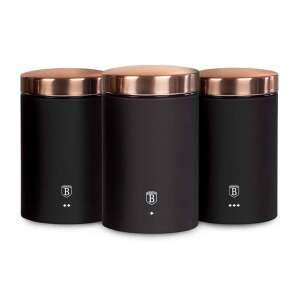 Berlinger Haus BH/1734N rózsaarany-fekete 3 részes tároló szett