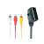 Kabel Gembird SCART do 3 RCA, zbliżenie na złącza