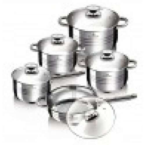 Blauman BL-1637N Gourmet Line 10 részes rozsdamentes acél edénykészlet