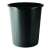 Donau 14 liter black plastic trash can
