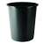 Donau 14 liter black plastic trash can