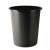 Donau 14 liter black plastic trash can