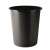 Donau 14 liter black plastic trash can