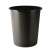 Donau 14 liter black plastic trash can