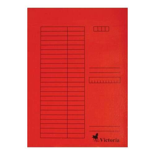 VICTORIA A4 karton piros pólyás dosszié