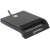 Manhattan 102049 USB Smart Card Reader, Seitenansicht, schwarz