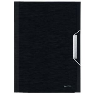 LEITZ "Style" PP A4 satin black 6 compartment accordion folder 117420923 - Accordion folder