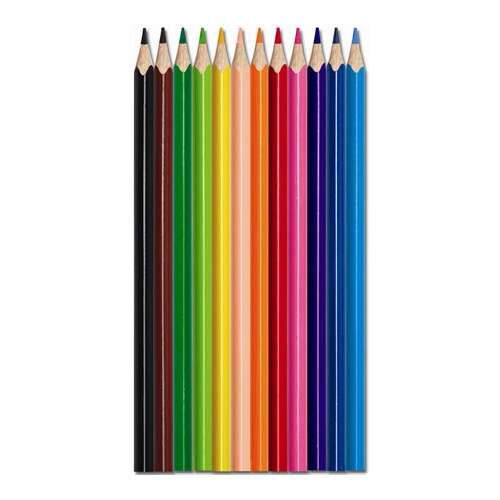 MAPED "Color`Peps" set triunghiular de 12 creioane de acuarelă în 12 culori diferite cu pensulă