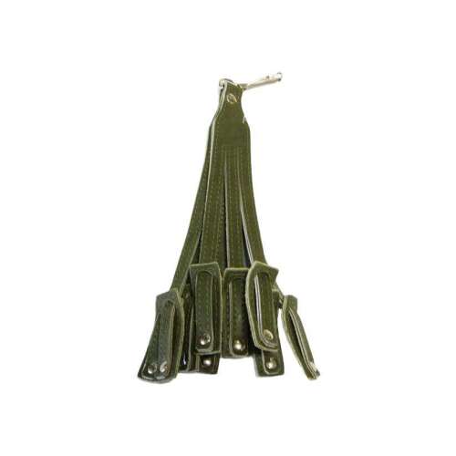 Cezar tartószíj szárnyasokhoz, zöld, 9 szalag, 24 cm hosszú