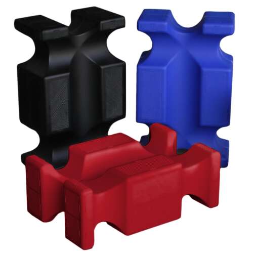 3 db-os ló ugrókocka készlet képzési eszközhöz, fekete, kék és piros