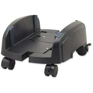 Manhattan CPU-Ständer, schwarz, mit Rollen, für einfache Bewegung - Computergehäuse