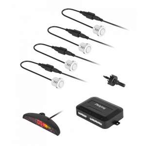 Peiying hátsó parkolóérzékelők kijelzővel, fehér - Peiying