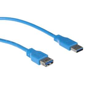 Maclean MCTV-585 USB 3.0 hosszabbító kábel, kék, 3 méter - USB kábel