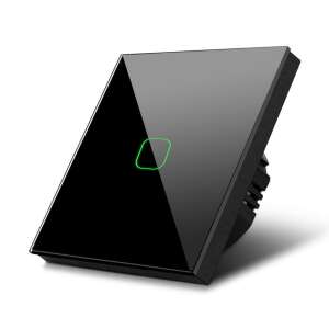 Czarny przełącznik dotykowy Maclean MCE713B z zielonym podświetleniem LED - Maclean Przełącznik energii elektrycznej