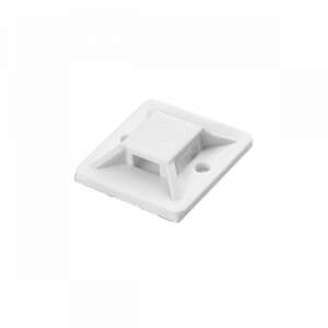 Suport pentru legare cablu, autoadeziv, 20x20 mm, alb, 50 piese 105544717 - Instalație electrică